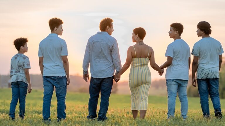 family, sunset, field-7157276.jpg